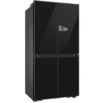 Frigorífico Multidoor Samsung RM90F67CECEF, 185 cm, 654 L, Negro, Eficiencia Energética E, con AI Home y reconocimiento automático de alimentos