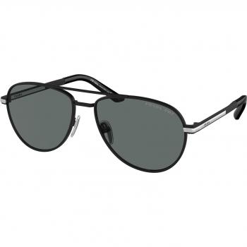 Prada PR A54S Polarized Men's Sunglasses Black Size 60 MM