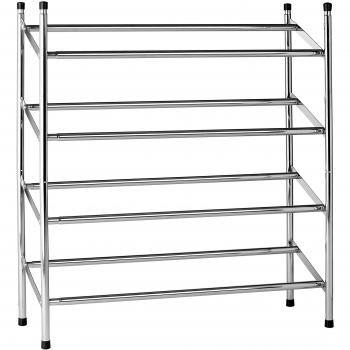 Premier Housewares Zapatero, Metal, Plateado, 72 x 113 x 23 cm