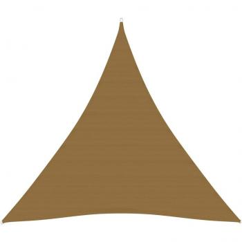 Toldo de vela HDPE gris taupe 160 g/m² 5x5x5 m