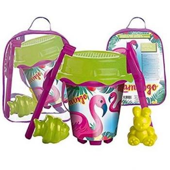 Mondo- Flamenco Mochila Set Cubo+Accesorios