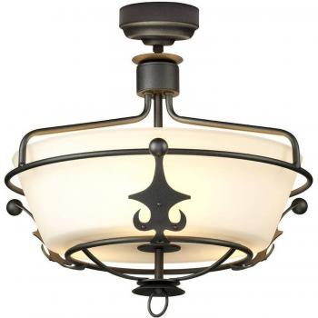 Lámpara de Techo Semi-Flush Windsor 3 Luces Grafito E27