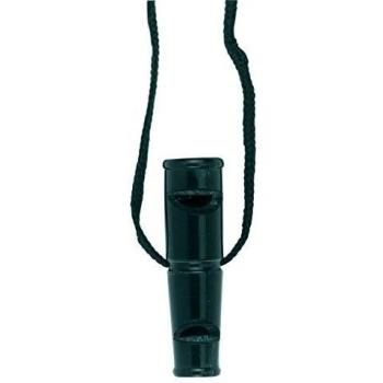 Silbato de dos tonos para perros de cuerno de búfalo 6,5 cm