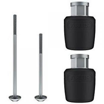 ABUS NutFix M5 BK 2X Axle 100/135 Bloqueo de Seguridad, Adultos Unisex, Negro