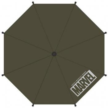 Paraguas Plegable Manual Marvel para Niños, 53cm, Diseño Multicolor con Logotipos de Superhéroes