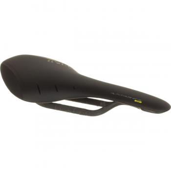 Fizik Antares 00 – Sillín con rieles de trenzado de 7 x 9, Unisex, negro/amarillo