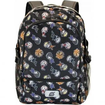 Mochila Wind Naruto Shippuden 44cm Karactermania Fight HS FAN, Negro