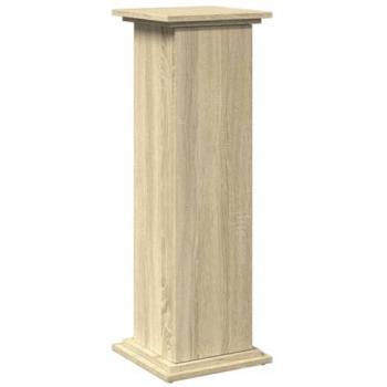 Soporte de exhibición de partículas con almacenamiento Roble Sonoma 31x30x90 cm
