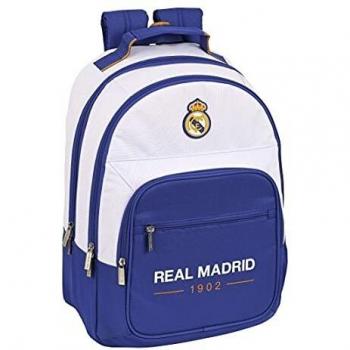 Safta MOCHILA DOBLE ADAPT.CARRO REAL MADRID 1ª EQUIP. 21/22, Multicolor, M