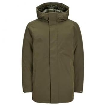 Jack & Jones Men's Keen Parka Jacket - Grape Leaf Green, Size L