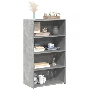 Armario de hormigón gris 70x41x124 cm madera multicapa