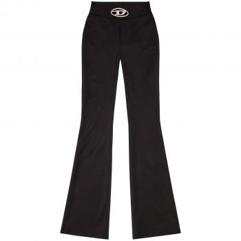 Diesel P-ERSEUS Women's Casual Black Trousers Size XL with Elastane