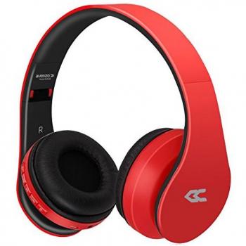 Avenzo AV620RJ - Auricular Bluetooth, color rojo