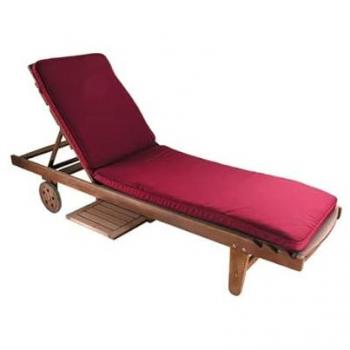 Cojín cama fija granate 196x60x8cm