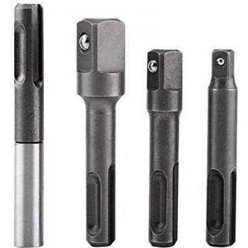 SDS Plus 1/4 Adaptador de Zcalo Hexagonal + 1/4 3/81/2 Conector de Extensin Cuadrado de Taladro Barra de Extensin para Tornillos, Tuercas, Taladros y Controlador de Mano