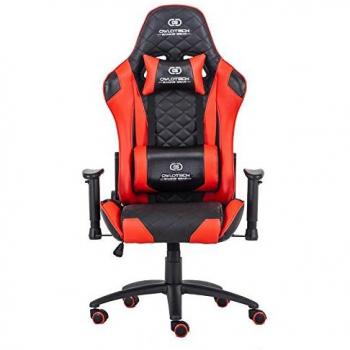 Owlotech Silla para Gaming, Poliuretano, Rojo, 33x70x86 cm