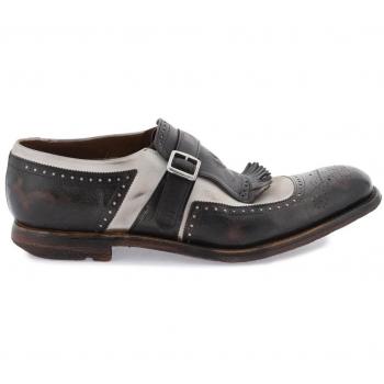 Vintage Fringed Black Shanghai Loafers - Size 10 UK
