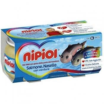 Nipiol Papilla Omogeneizada de Salmón y Merluza con Verduras 2x80g
