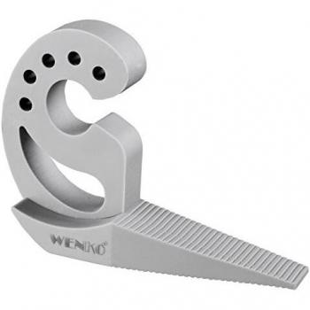 WENKO Tope Multi-STOP de WENKO gris - para puerta y ventana, Plástico