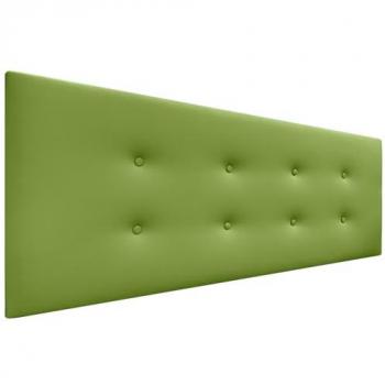 Cabecero Tapizado de Polipiel Verde Aqualine con 2 Hileras de Botones - 145x50cm para Camas 120/135/140