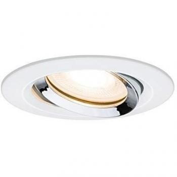 Luz Empotrable LED Nova Plus IP65 Dimmable 1x7W GU10 Ajustable Blanco/Cromo