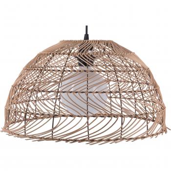 Lámpara colgante de mimbre ratán en forma de campana estilo boho Selenge