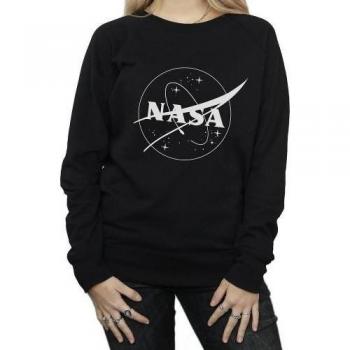 Sudadera con logo Insignia de la NASA para mujer talla S negra