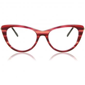 Gafas Recetadas Cat Eye Montura Completa de Plástico Rojas para Mujer - Gafas Anti-Azules - SmartBuy Collection