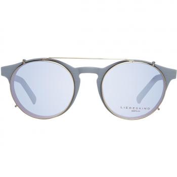 Liebeskind 11018-00800 49 Armazones para Hombre Grises con Clip-On, Gafas Recetadas para Hombre Grises