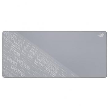 Alfombrilla Gaming ASUS ROG Scabbard II Gris Ártico XXL, 900 x 400 mm, Hidrofóbica, Base Antideslizante y Bordes Resistentes