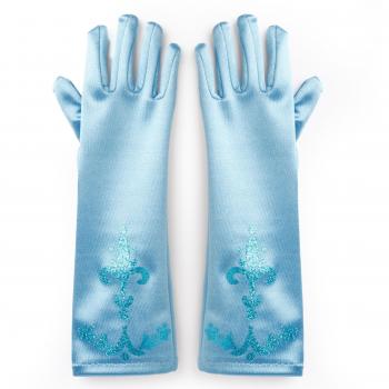 Katara 1098 - Guantes de Princesa - Accessorio de Disfraz Halloween, Carnaval, Cumpleaños - Niñas de 2-9 Años, Azul