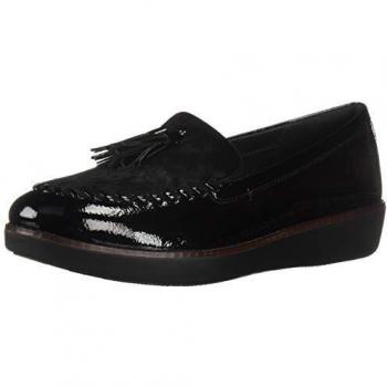 Fitflop Paige Faux-Pony, Mocasines para Mujer, Negro
