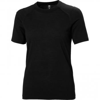 Helly Hansen Women's Durawool Thermal Short Sleeve T-Shirt Black M