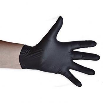 Guantes Negros Desechables de Nitrilo JBM - Talla M 5mil