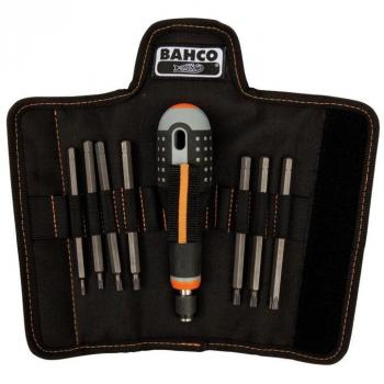 Bahco BE-8574 - Juego Destor. 7 Varillas Intercambiables Ph,Pz,Torx, Plana+Mango