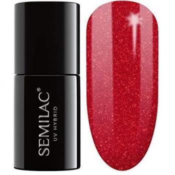 Esmalte Semipermanente 7 ml - Uv Hybrid - Glitter Red 025