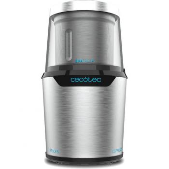 Cecotec TitanMill 300 DuoClean Molinillo de Café y Especias Eléctrico de Acero Inoxidable con Vaso Intercambiable y Potencia de 300W