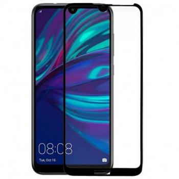 Protector Pantalla Cristal Templado FULL 3D Negro para Huawei Y7 (2019)