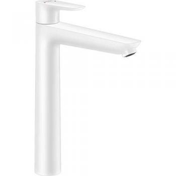 Mezclador de lavabo Hansgrohe Talis E 240, sin desagüe, color blanco mate