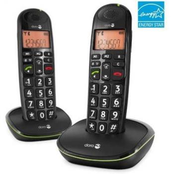 Doro PhoneEasy 100w Duo Teléfono DECT Negro