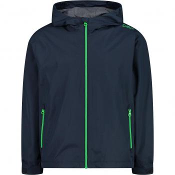 CMP Kids Waterproof Hooded Jacket - Black Blue