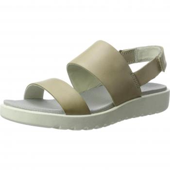 Ecco Freja Sandal, Zapatos de Cordones Derby para Mujer, Beige
