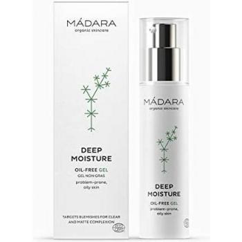 MÁDARA Organic Skincare | Deep Moisture Gel - 50ml, Oil-free, Non-comedogenic, With calming plant sugars and Hyaluronic Acid, For oily, problem-prone skin, Vegan, Ecocert certified, Recyclable packaging.