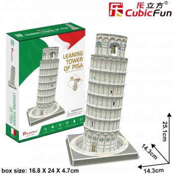 Puzzle 3D Cubic Fun - Torre de Pisa - 27 piezas