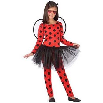 Atosa-56979 Disfraz Mariquita, Color Rojo, 3 a 4 años