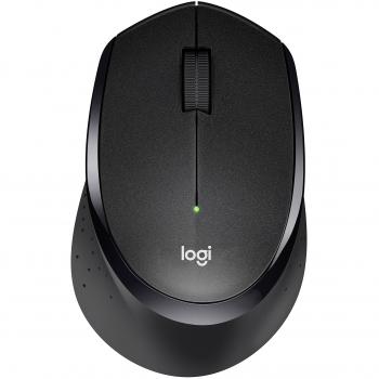 Logitech M330 SILENT PLUS Wireless Mouse, 2.4GHz with USB Nano Receiver, 1000 DPI Optical Tracking, 2-year Battery Life, Compatible with PC, Mac, Laptop, Chromebook - Black