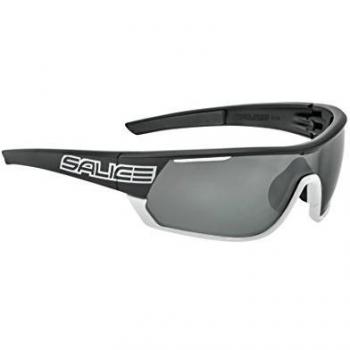 Salice 016 RW Men's Black Sunglasses with Clear and Orange Accents, Size 134