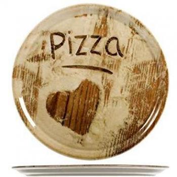SATURNIA Heart - Juego de 6 platos de pizza de porcelana, surtidos, 33 cm