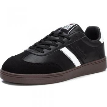 Zapatilla de Hombre Refresh 172181 Negro con Cordones y Plantilla Acolchada, Talla 42