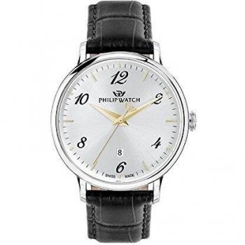 PHILIP WATCH Mens Analogue Quartz Watch with Leather Strap R8251595006